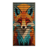 Forest Fox – 3D Carved Wood Wall Art - Textured Vertical Wall Decor