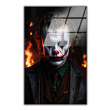 Dark Majesty Vertical Glass Wall Art - Tempered Glass Rectangular Wall Decor