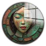 Monolith Round Glass Wall Art - Tempered Glass Circle Wall Decor