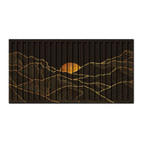 End Of The Day – 3D Carved Wood Wall Art - Textured Horizontal Wall Decor