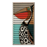 Coastal Portrait – 3D Carved Wood Wall Art - Textured Vertical Wall Decor