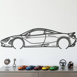 McLaren 750S 2024 Black Metal Car Wall Art