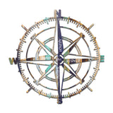 Honestey Compass Vibrant 3D Metal Wall Art – Laser Cut, UV Printed & Powder Coated Colorful Decor