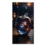 Celestial Orb – 3D Carved Wood Wall Art - Textured Vertical Wall Decor