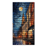 Urban Spark – 3D Carved Wood Wall Art - Textured Vertical Wall Decor