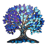 Midnight Blue - Tree of Life Wood Wall Art  - Modern Nature Home Decor