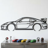 Porsche 911 GT2 RS (992) 2026 Black Metal Car Wall Art
