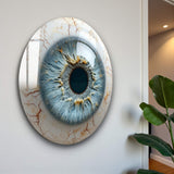 Vision Round Glass Wall Art - Tempered Glass Circle Wall Decor