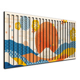 Sunday – 3D Carved Wood Wall Art - Textured Horizontal Wall Decor