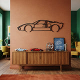 Ford GT40 Mk I 1966 Black Metal Car Wall Art