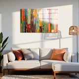 Wood Beauty Panoramic Tempered Glass Wall Art - Horizontal Rectangular Wall Decor