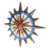 Compass Rose Vibrant 3D Metal Wall Art – Laser Cut, UV Printed & Powder Coated Colorful Decor