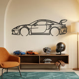 Porsche 911 GT3 RS (992) 2023 Black Metal Car Wall Art