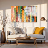 Classy Panoramic Tempered Glass Wall Art - Horizontal Rectangular Wall Decor