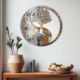 YinYang M1 - Tree of Life Wood Wall Art  - Modern Nature Home Decor