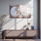 Region Panoramic Tempered Glass Wall Art - Horizontal Rectangular Wall Decor