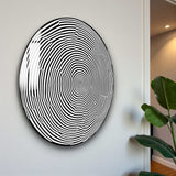 Hypnotic Round Glass Wall Art - Tempered Glass Circle Wall Decor