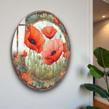 Trinity Round Glass Wall Art - Tempered Glass Circle Wall Decor