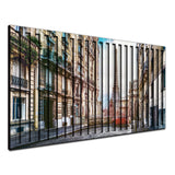 Paris Streets – 3D Carved Wood Wall Art - Textured Horizontal Wall Decor