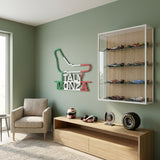 Monza Formula One Metal Race Map – Italy Flag Wall Art