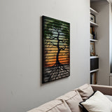 Kaela – 3D Carved Wood Wall Art - Textured Vertical Wall Decor - Tree Of Life