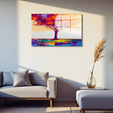 Treeegy Panoramic Tempered Glass Wall Art - Horizontal Rectangular Wall Decor