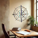 Honestey Compass Vibrant 3D Metal Wall Art – Laser Cut, UV Printed & Powder Coated Colorful Decor