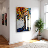 Tree Of Life Talyra Vertical Glass Wall Art - Tempered Glass Rectangular Wall Decor
