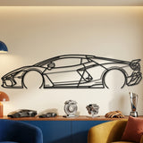 Lamborghini Revuelto 2026 Black Metal Car Wall Art