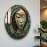 Monolith Round Glass Wall Art - Tempered Glass Circle Wall Decor