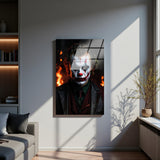 Dark Majesty Vertical Glass Wall Art - Tempered Glass Rectangular Wall Decor