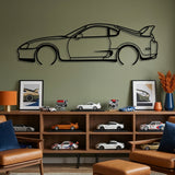 Toyota Supra MK4 (A80) 1993 Black Metal Car Wall Art