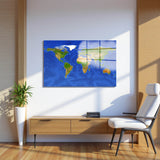 Real World Panoramic Tempered Glass Wall Art - Horizontal Rectangular Wall Decor