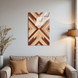 Upscale Vertical Glass Wall Art - Tempered Glass Rectangular Wall Decor