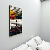 Calvora – 3D Carved Wood Wall Art - Textured Vertical Wall Decor - Tree Of Life