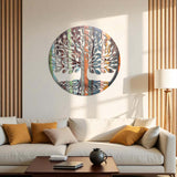 Tree Of Art M1 Vibrant Metal Wall Art – Laser Cut, UV Printed & Powder Coated Colorful Decor