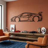 Ferrari F80 2027 Black Metal Car Wall Art
