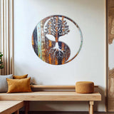 Yinyang M3 Tree Of Life Vibrant Metal Wall Art – Laser Cut, UV Printed & Powder Coated Colorful Decor