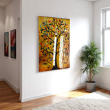 Tree Of Life Ardane Vertical Glass Wall Art - Tempered Glass Rectangular Wall Decor