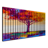 Treeegy – 3D Carved Wood Wall Art - Textured Horizontal Wall Decor