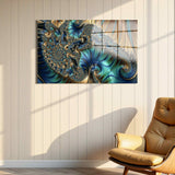 Center Panoramic Tempered Glass Wall Art - Horizontal Rectangular Wall Decor