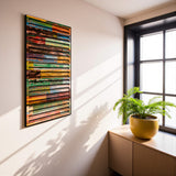 Classy – 3D Carved Wood Wall Art - Textured Vertical Wall Decor