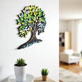 Green Oasis - Tree of Life Wood Wall Art  - Modern Nature Home Decor