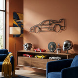 Ferrari F40 1987 Black Metal Car Wall Art
