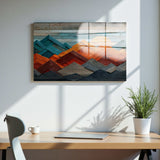 Lireno Panoramic Tempered Glass Wall Art - Horizontal Rectangular Wall Decor