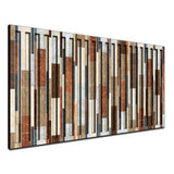 Woodlaza – 3D Carved Wood Wall Art - Textured Horizontal Wall Decor