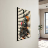 Statue of Echoes – 3D Carved Wood Wall Art - Textured Vertical Wall Decor