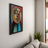 Forest Guardian – 3D Carved Wood Wall Art - Textured Vertical Wall Decor