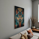 Arctic Wolf – 3D Carved Wood Wall Art - Textured Vertical Wall Decor