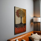 Orind – 3D Carved Wood Wall Art - Textured Vertical Wall Decor - Tree Of Life